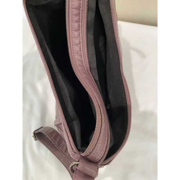 Volganik Rock Crossbody Lightweight Shoulder Travel Bag Lavender Purple NWOT - Picture 3 of 9